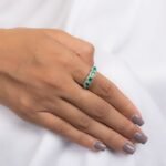 18K Solid Gold Emerald Ring - Image 9