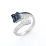 14K Solid Gold Sapphire Ring - Image 3