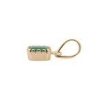 14K Solid Gold Emerald Pendant - Image 3