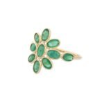 18K Solid Gold Emerald Ring - Image 3