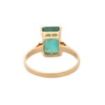 14K Solid Gold Emerald Ring - Image 4