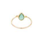 18K Solid Gold Emerald Ring - Image 4