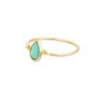 18K Solid Gold Emerald Ring - Image 3