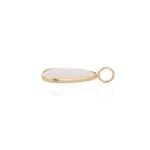 14K Solid Gold Moonstone Opaque Pendant - Image 4