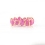 14K Solid Gold Ruby Eternity Band - Image 5