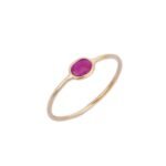 14K Solid Gold Ruby Ring - Image 2