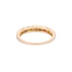 14K Solid Gold Rainbow Sapphire Ring - Image 4