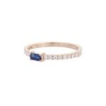 18K Solid Gold Sapphire Ring - Image 5