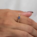 18K Solid Gold Sapphire Ring - Image 2