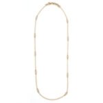 14K Yellow Gold Natural Diamond Necklace - Image 3