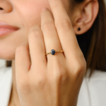 14K Solid Gold Blue Sapphire Combo Jewelry Set - Image 7