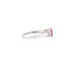 14K Solid Gold Ruby Diamond Statement Ring - Image 5