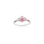 14K Solid Gold Ruby Diamond Statement Ring - Image 6