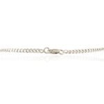 14k Solid White Gold Natural Diamond Chain Necklace - Image 5