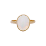 14K Solid Gold Opal Ring