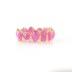 14K Solid Gold Ruby Eternity Band