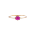 14K Solid Gold Ruby Ring