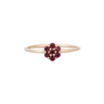 14K Solid Gold Rhodolite Ring