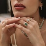 18K Solid Gold Twist Heart Turquoise Ring - Image 3