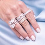 14K Gold Multi Slanted Marquise Ring - Image 2