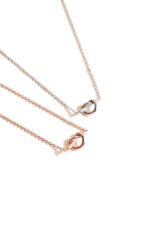 18k Solid Gold Love Me Knot Necklace - Image 2