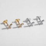 The Karat Store Natural Diamond Butterfly Stud Earring - Image 2