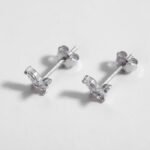 The Karat Store Natural Diamond Butterfly Stud Earring - Image 4