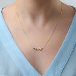 The Karat Store Birthstone Heart Minimalist Necklace - Image 4