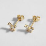 The Karat Store Natural Diamond Butterfly Stud Earring - Image 3