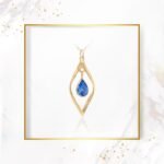 18k Solid Gold Minimalist Teardrop Necklace - Image 4