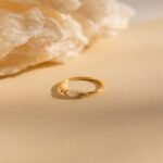 The Karat Store Opal And Diamond Ring | Dainty Crystal Ring | Minimalist Thin Ring | Engagement Ring | Anniversary Gift - Image 3