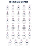 18K Solid Gold Birthstone Stone Ring - Image 6