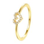 The Karat Store Sparkle Heart Ring | 18k Gold Ring - Image 2