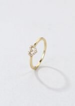 The Karat Store Sparkle Heart Ring | 18k Gold Ring - Image 3