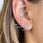 Moissanite Diamond Marquise Stud Earring - Image 2