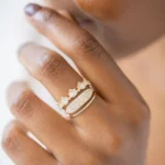 The karat Store Lab-Grown Diamond Three Row Band - Image 5