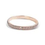 Double Row Micro Pave Eternity Band - Image 2