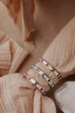 14K Solid Gold Baguette Shape Eternity Band - Image 6