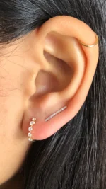 Honor Floating Natural Diamond Huggies - Image 2