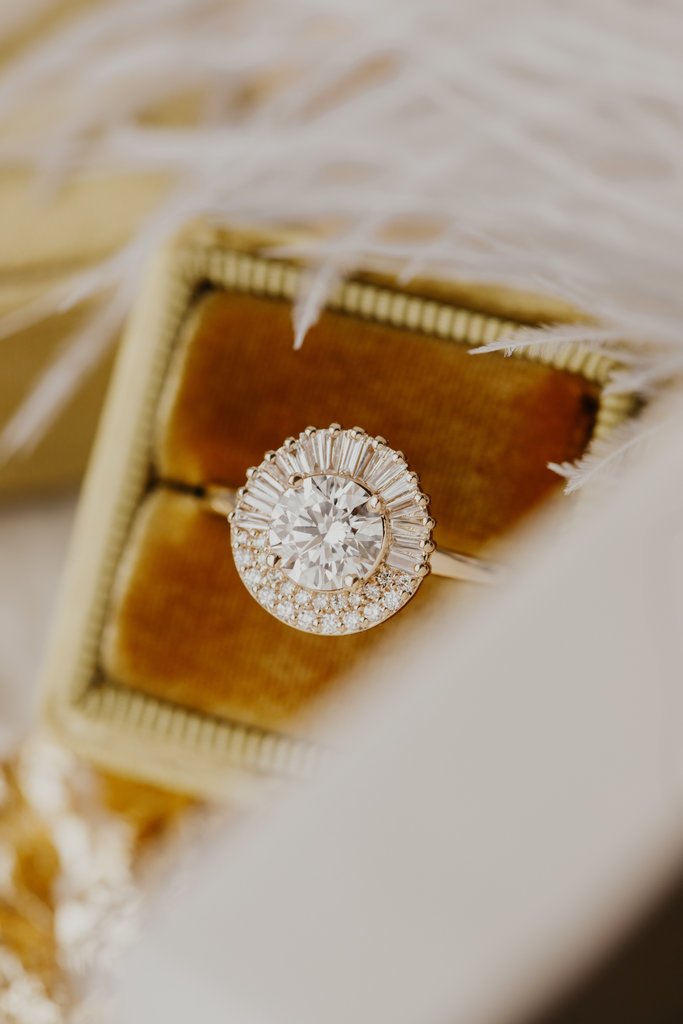 400548_0aee4015d10a41ebae72c7077281cffdmv2.jpg 14k Solid Gold Moissanite Diamond Round Brilliant Ring - Image 1