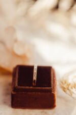 Baguette and Round Natural Diamond Milgrain Channel Set Band - Image 9