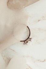 14k Solid Gold 1.5 CT Oval Cut Moissanite Cluster Ring - Image 3