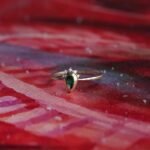 18K Solid Gold Pear Emerald Ring - Image 7