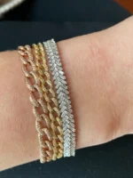 Baguette Diamond Chevron Bracelet - Image 5