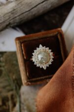 14k 質樸鑽石戒指