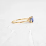 14K Solid Gold 1.44ct. Blue Sapphire Ring - Image 3