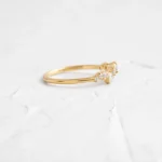14k Solid Gold  Diamond Wedding Band - Image 3