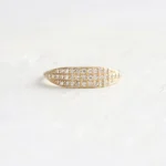 The karat Store Lab-Grown Diamond Three Row Band - Image 6