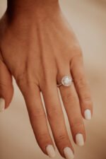 14k Solid Gold Moissanite Diamond Round Brilliant Ring - Image 6