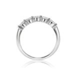 14K Gold Moissanite Diamond 5 Stone Anniversary Ring - Image 5